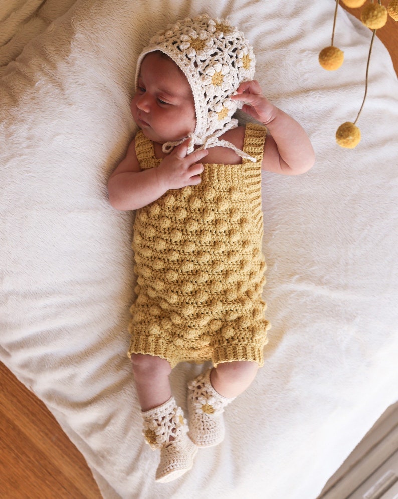 Romper Bobble Crochet Pattern