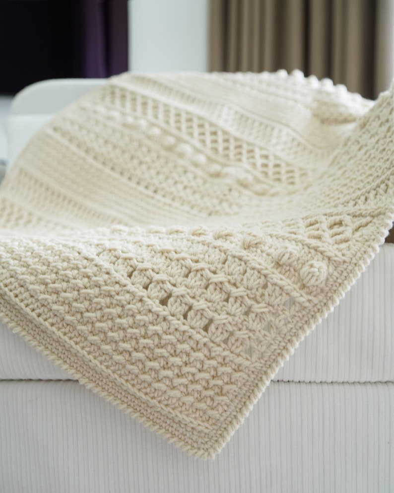 Easy Throw Blanket Crochet Pattern