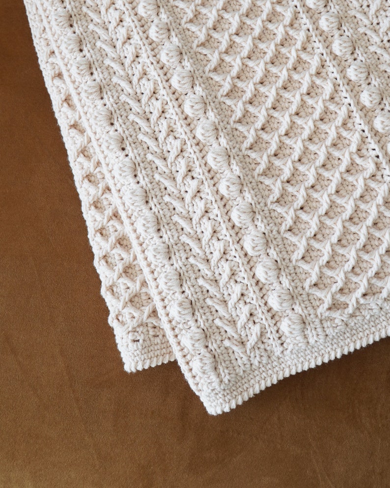Boho Modern Blanket Crochet Pattern