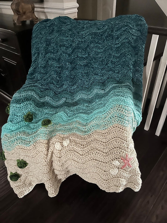 Sea Turtle Blanket Crochet Pattern