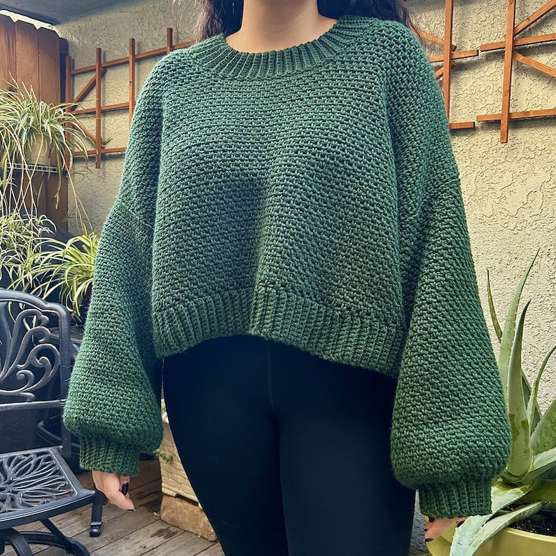 Ribbed Sweater Crochet Pattern