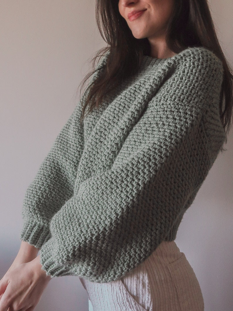 Ribbed Sweater Crochet Pattern