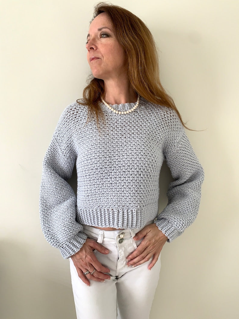 Ribbed Sweater Crochet Pattern