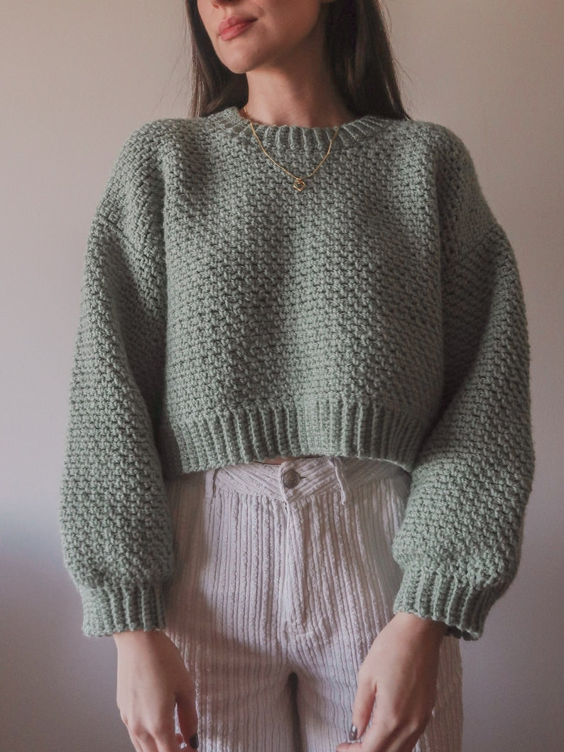 Ribbed Sweater Crochet Pattern