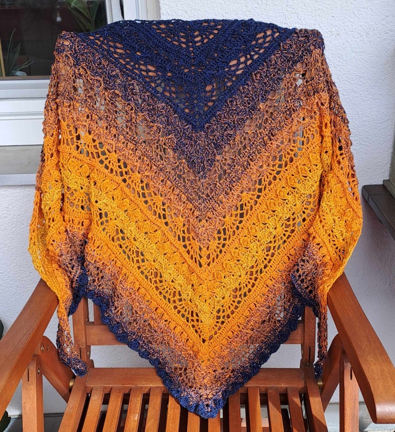 Lace Triangle Scarf Crochet Pattern
