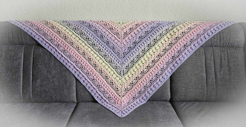 Lace Triangle Scarf Crochet Pattern