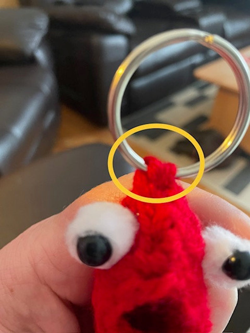 Alien Key Chain Crochet Pattern