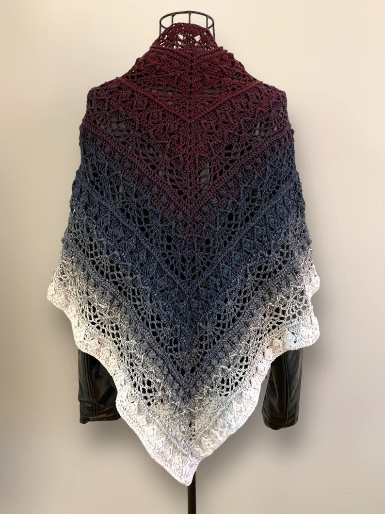 Lace Triangle Scarf Crochet Pattern