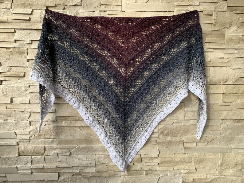 Lace Triangle Scarf Crochet Pattern