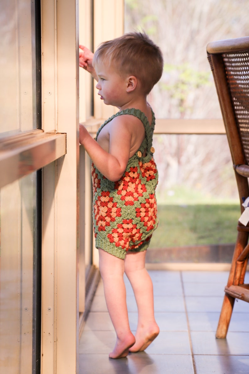 Baby Square Romper Crochet Pattern