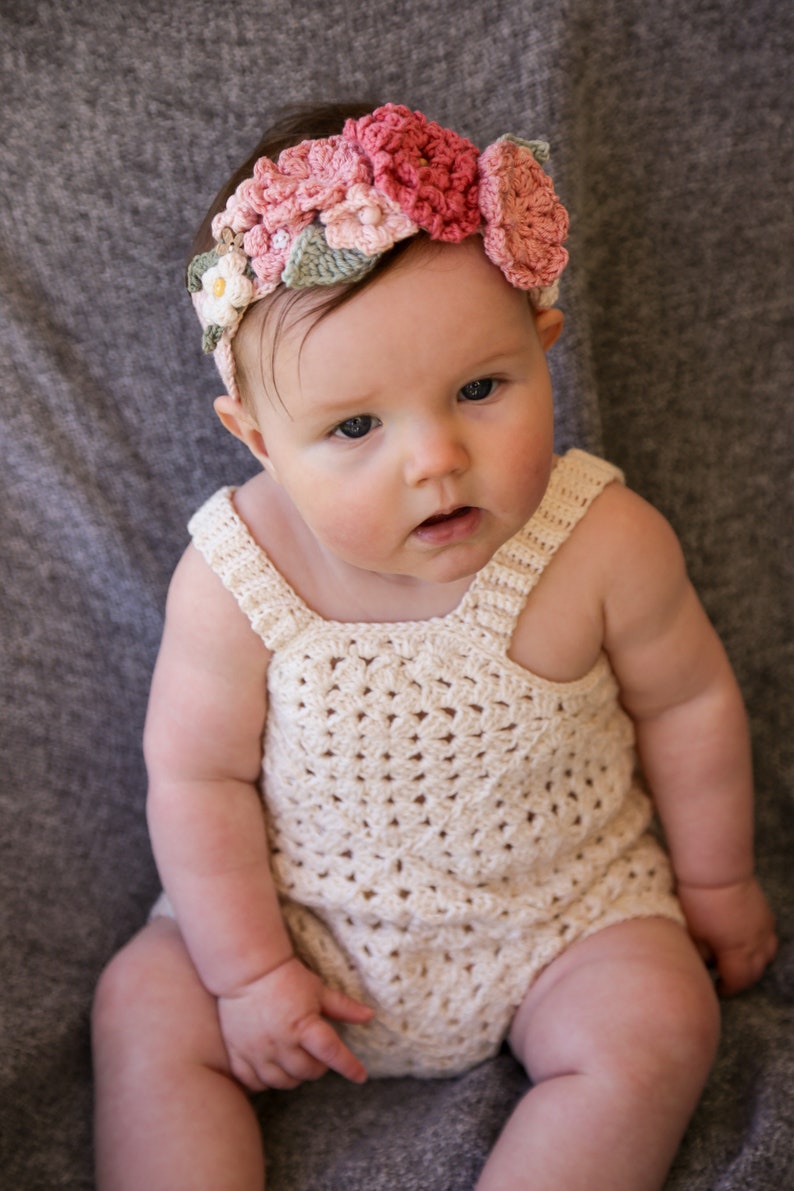 Baby Square Romper Crochet Pattern