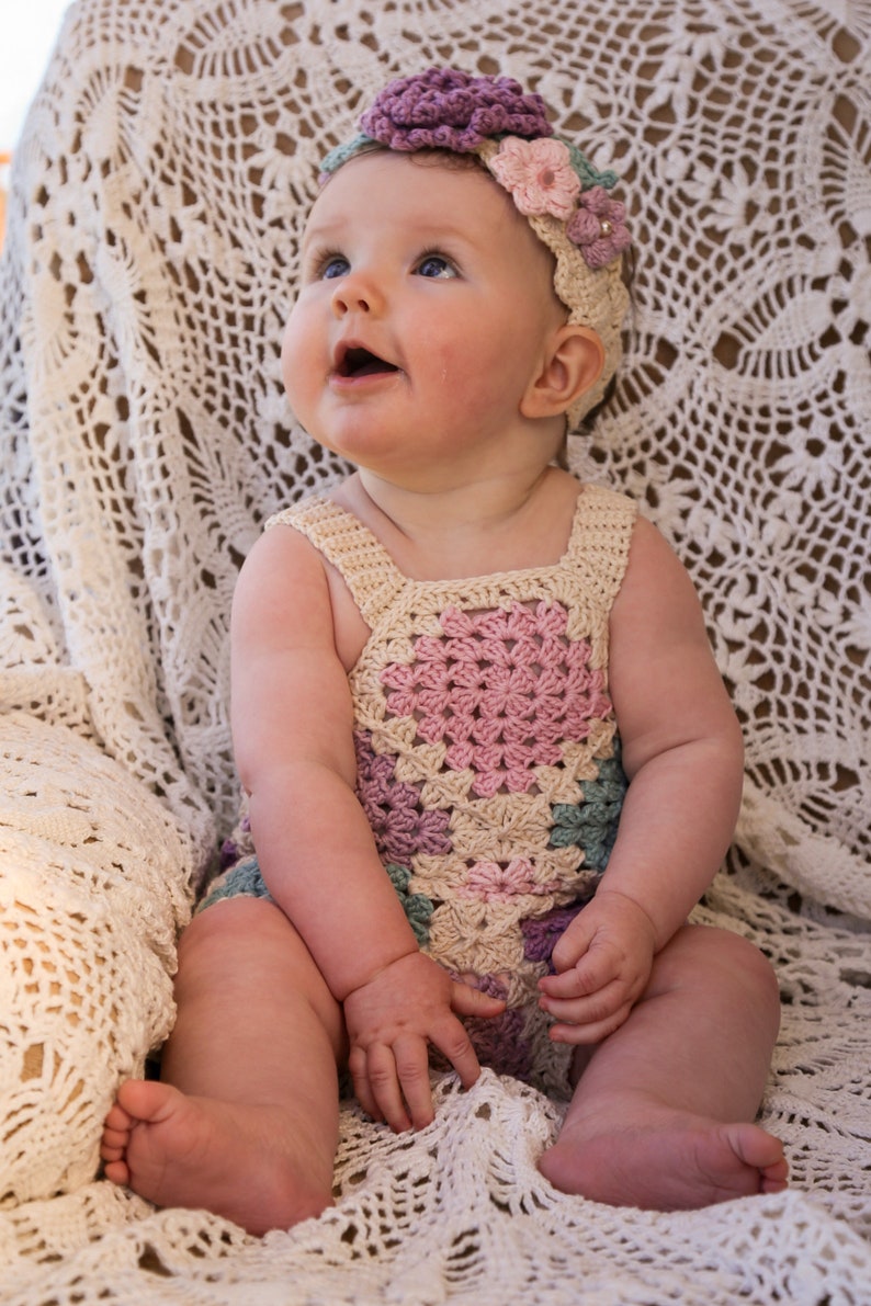 Baby Square Romper Crochet Pattern