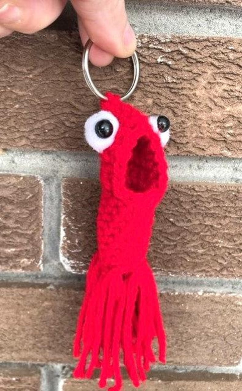 Alien Key Chain Crochet Pattern