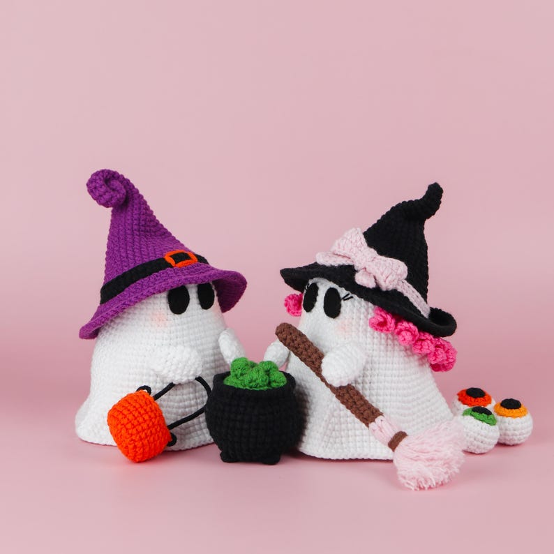 Halloween Ghost Dolls Crochet Pattern