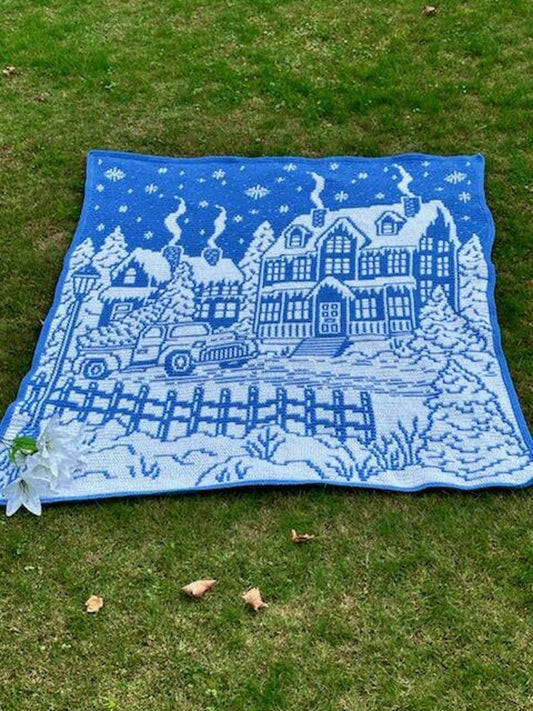 Christmas Mosaic Blanket Crochet Pattern