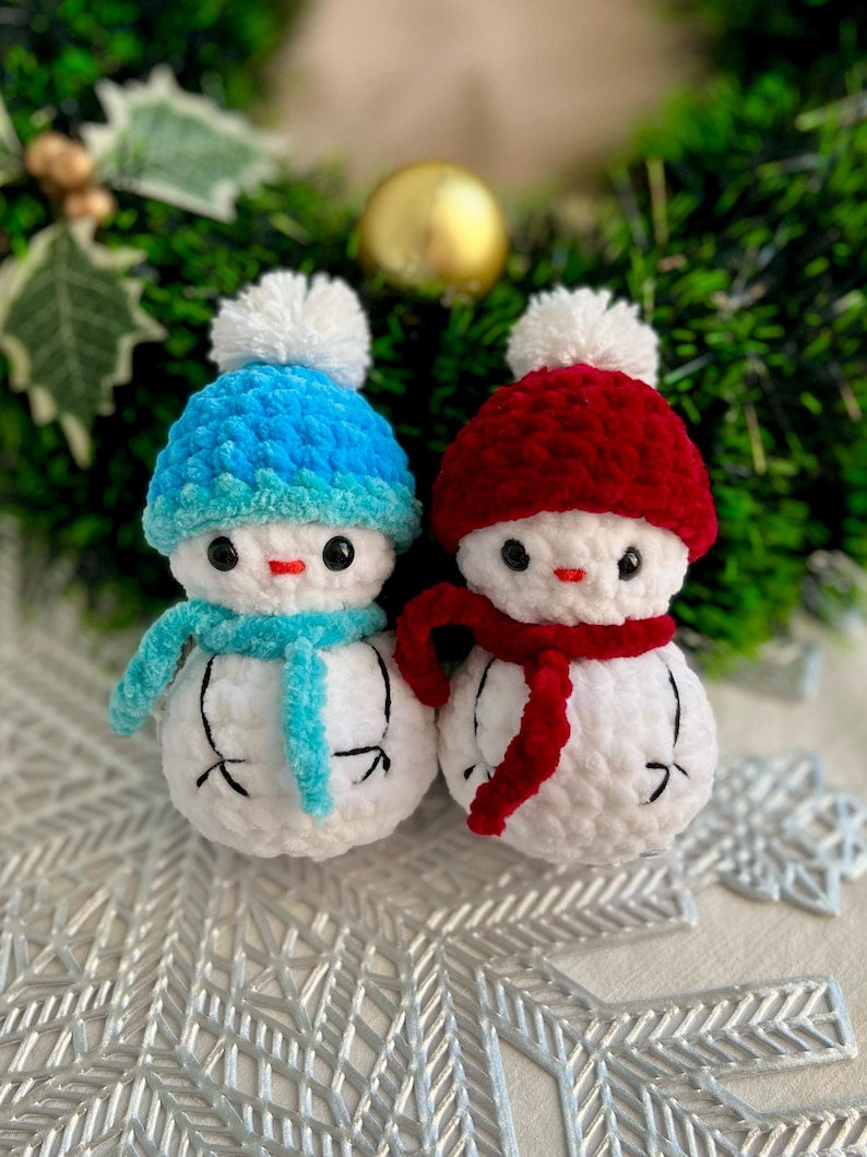 Mini Snowman Crochet Pattern