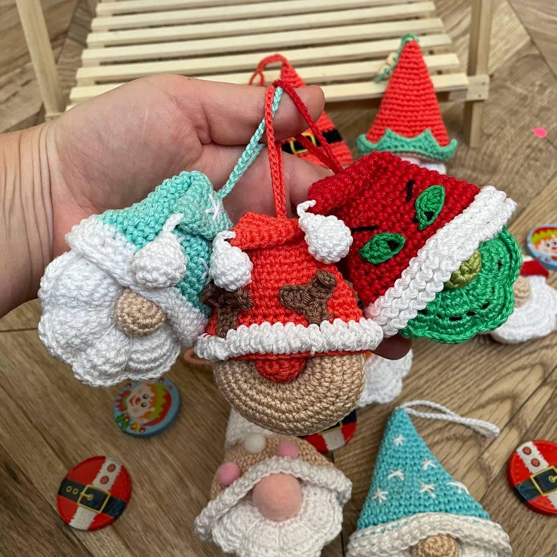 10 in 1 Christmas Gnomes Crochet Pattern