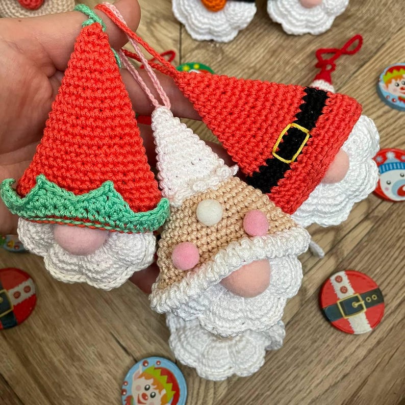10 in 1 Christmas Gnomes Crochet Pattern