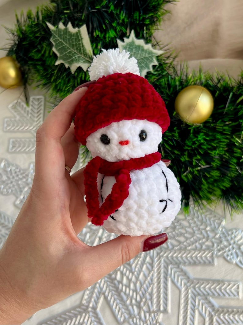 Mini Snowman Crochet Pattern