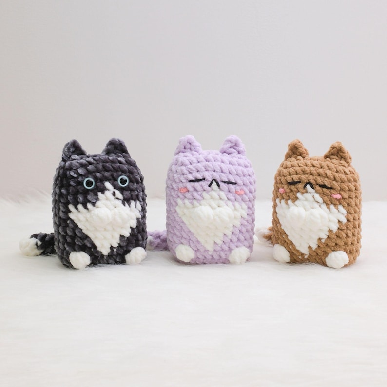 Pillow Cat Plushies Crochet Pattern