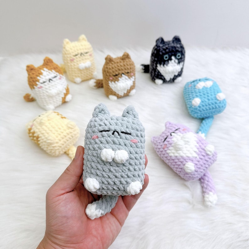 Pillow Cat Plushies Crochet Pattern