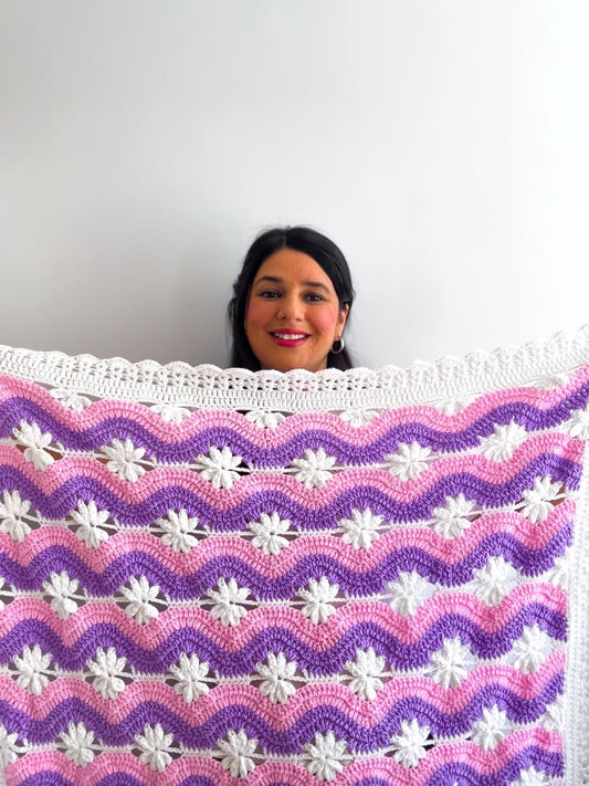 Wave Blanket Crochet Pattern
