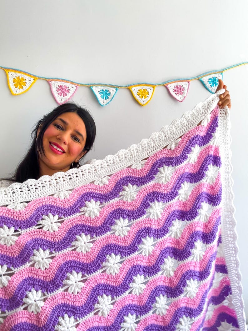 Wave Blanket Crochet Pattern