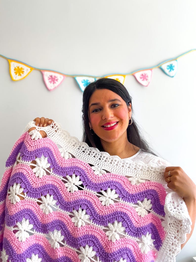 Wave Blanket Crochet Pattern