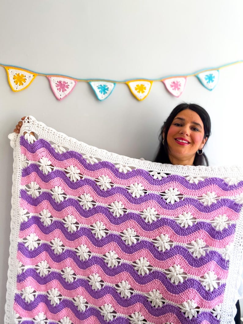 Wave Blanket Crochet Pattern