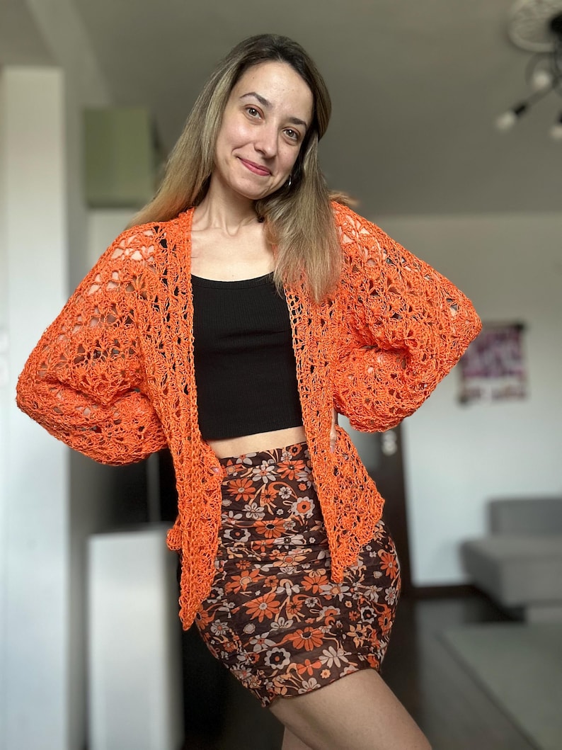 Hexi Cardigan Crochet Pattern