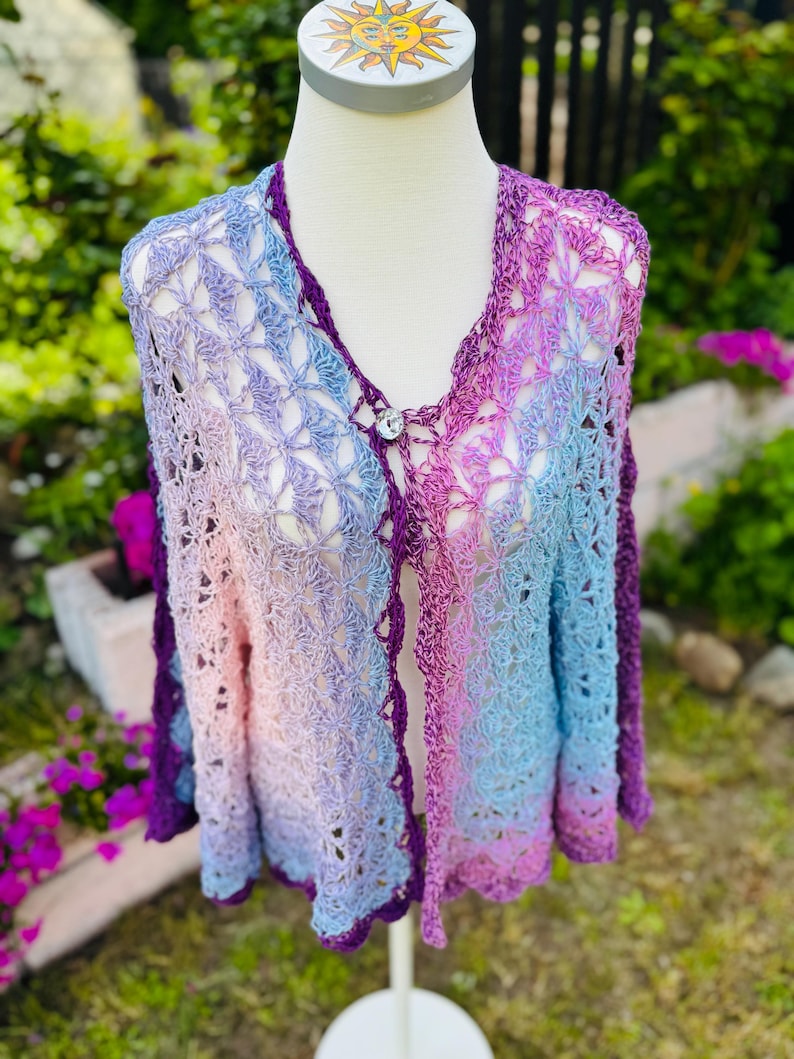 Hexi Cardigan Crochet Pattern