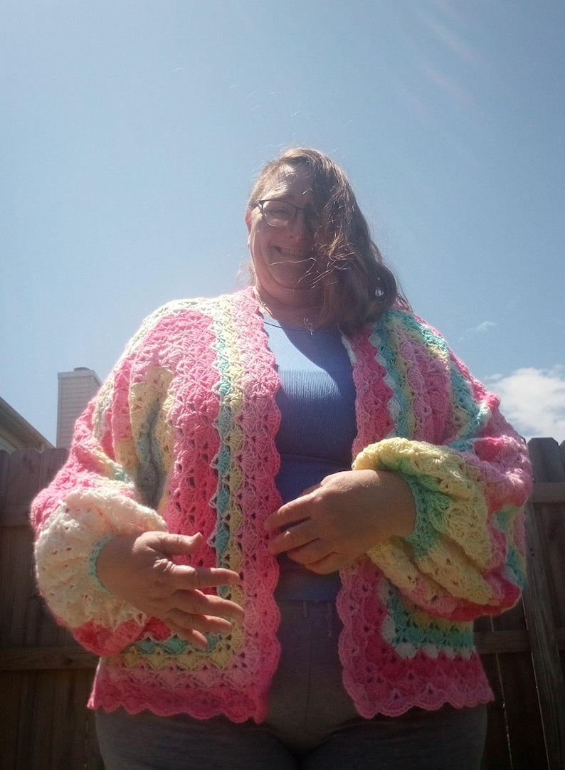Hexi Cardigan Crochet Pattern