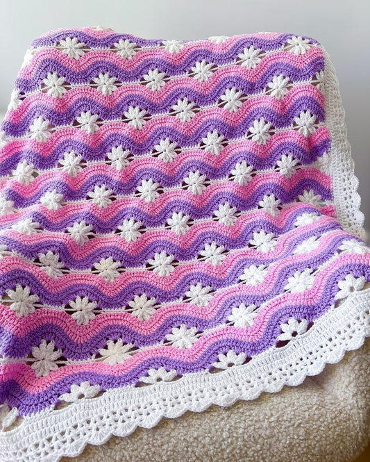 Wave Blanket Crochet Pattern