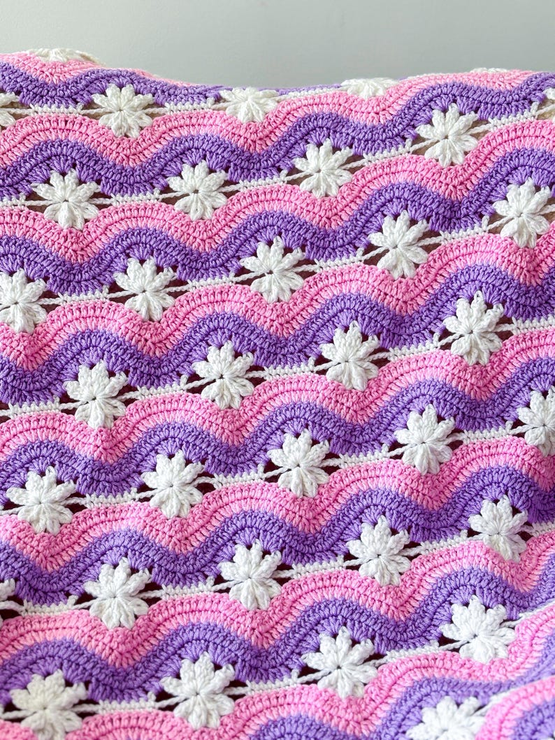 Wave Blanket Crochet Pattern