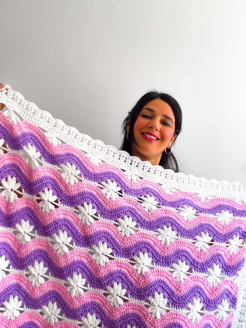 Wave Blanket Crochet Pattern