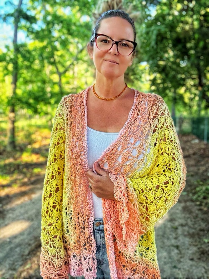 Hexi Cardigan Crochet Pattern