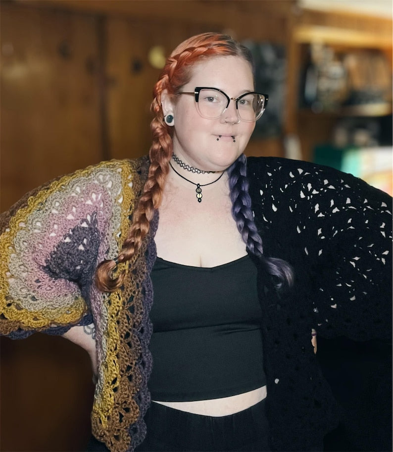 Hexi Cardigan Crochet Pattern