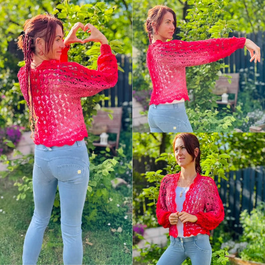 Hexi Cardigan Crochet Pattern