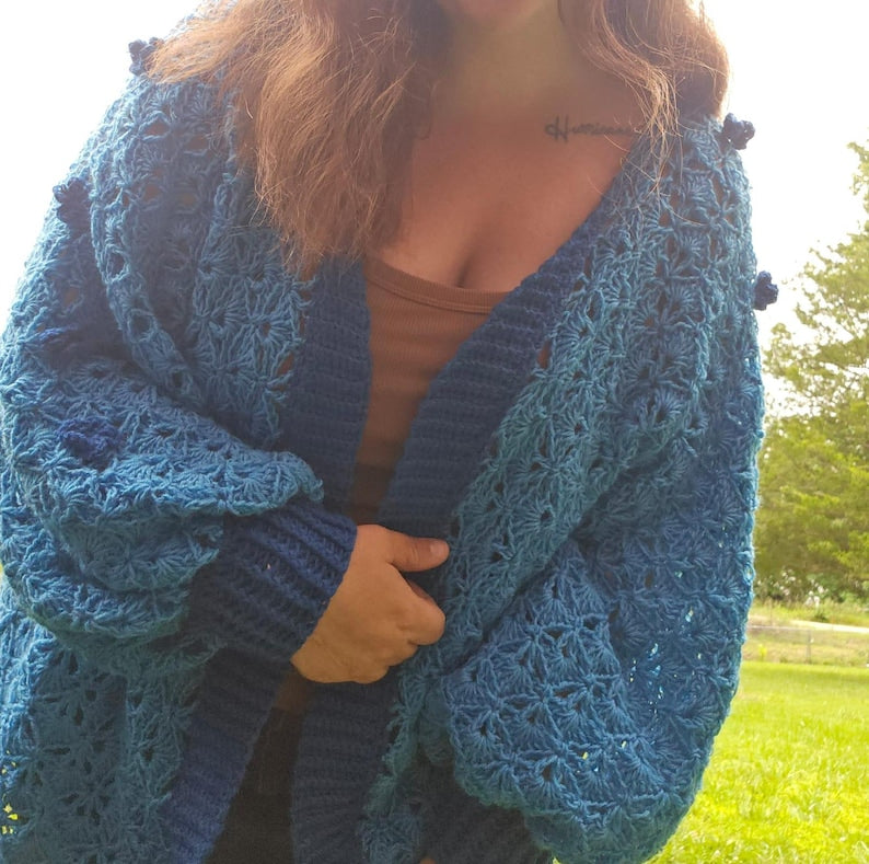 Hexi Cardigan Crochet Pattern