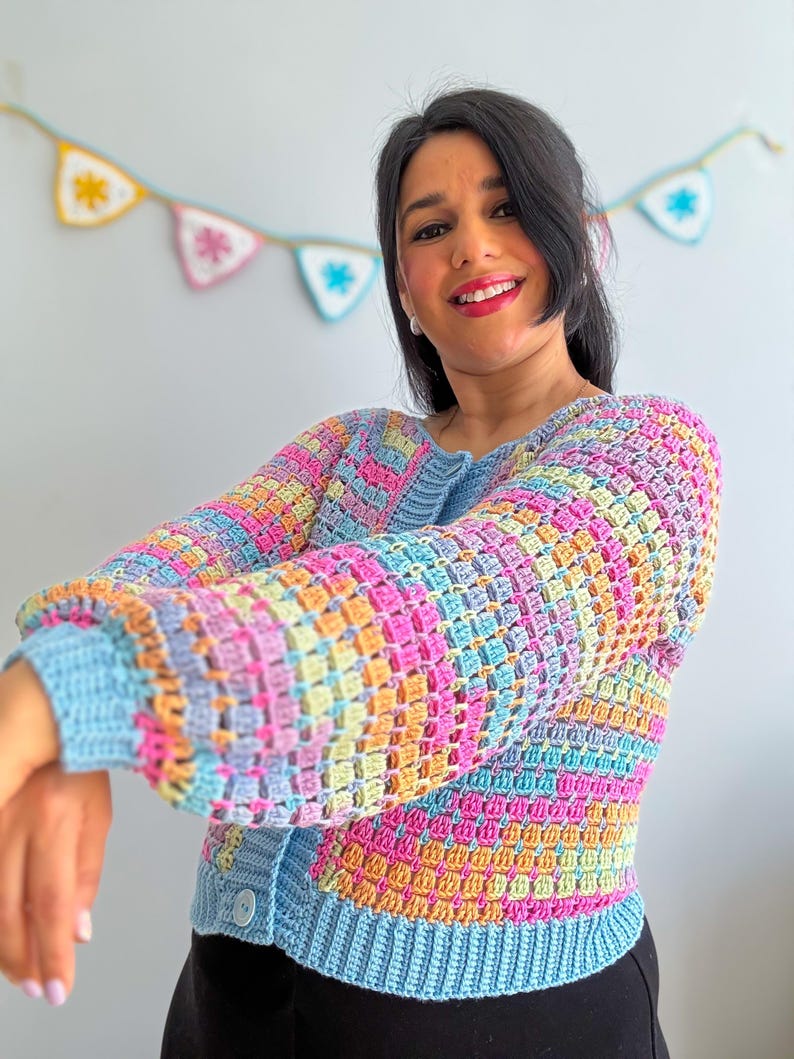 Confetti Cardigan Crochet Pattern