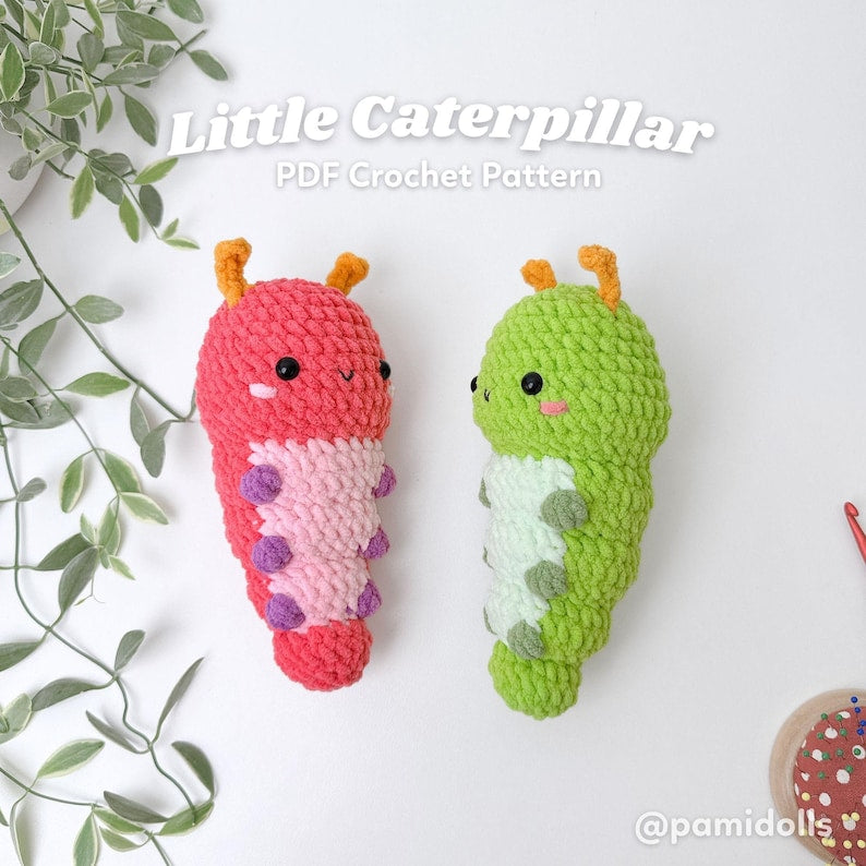 No-sew Caterpillar Crochet Pattern