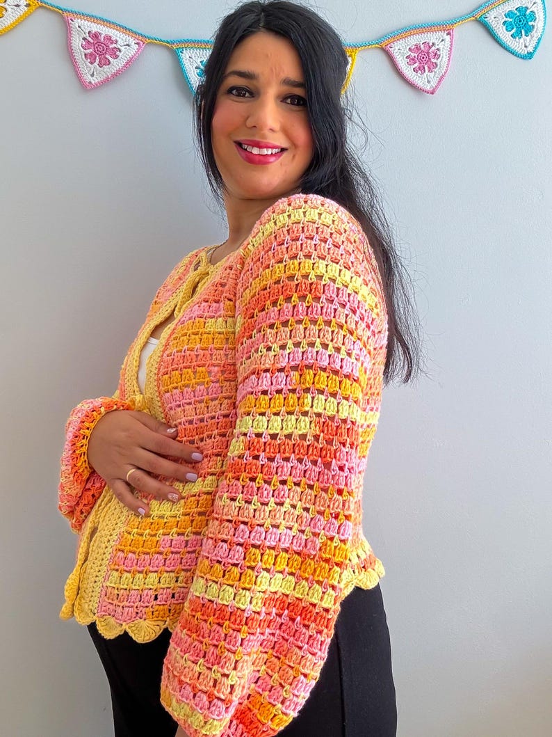 Confetti Cardigan Crochet Pattern