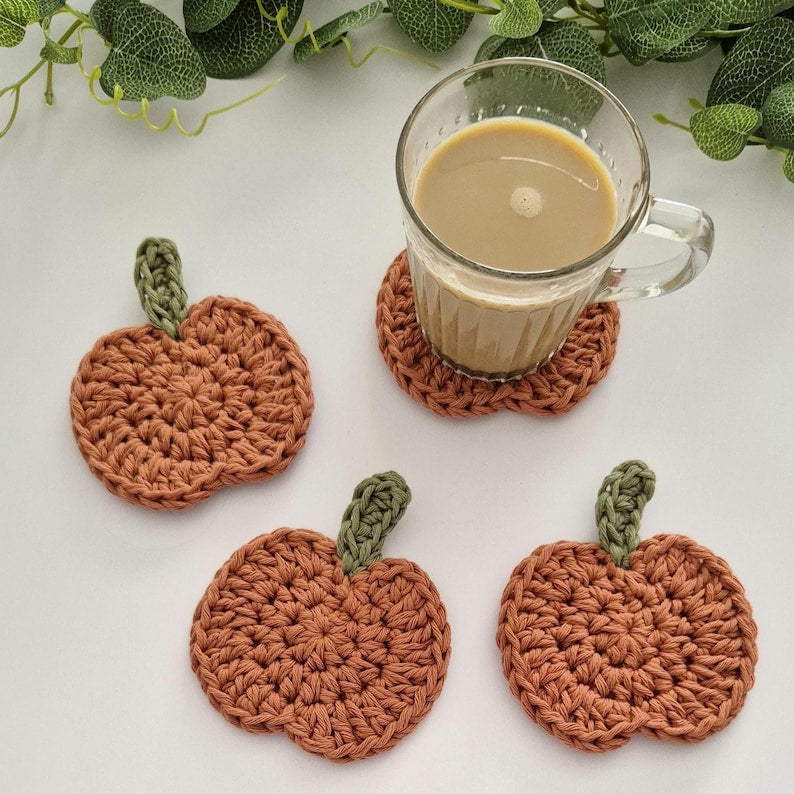 Pumpkin Coaster Crochet Pattern