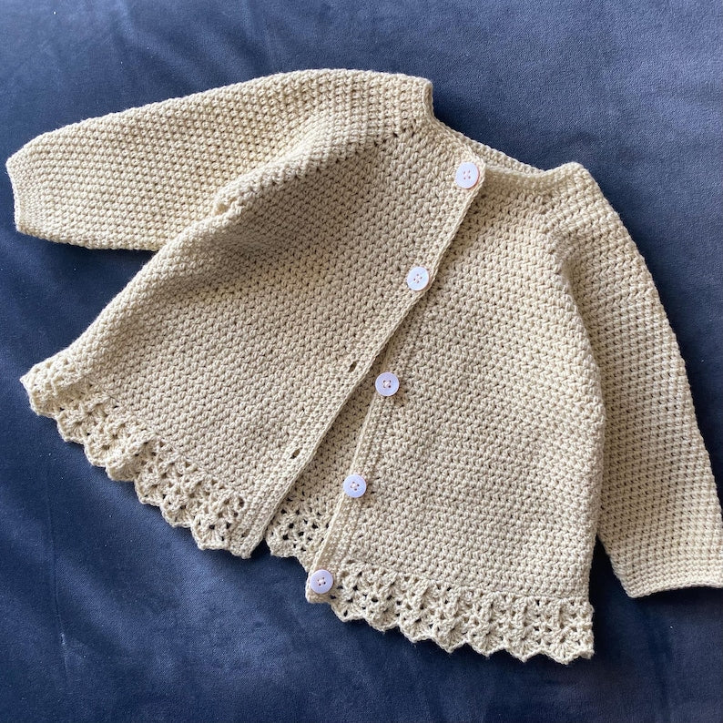 Kids Cardigan Crochet Pattern