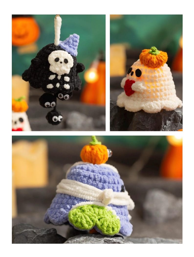6-in-1 Halloween Ghost Crochet Pattern