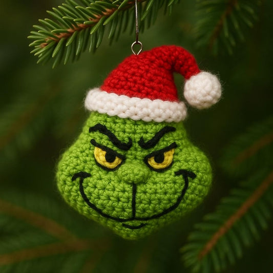 Grinch Ornament Crochet Pattern