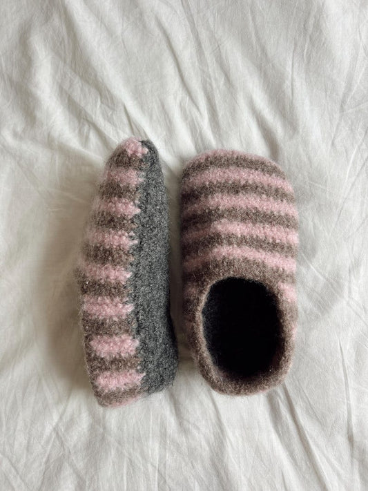 Felted Slippers Crochet Pattern
