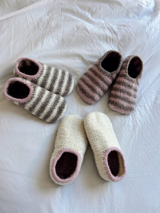Felted Slippers Crochet Pattern