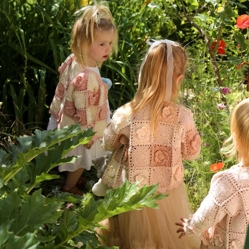 Kids Granny Cardigan Crochet Pattern