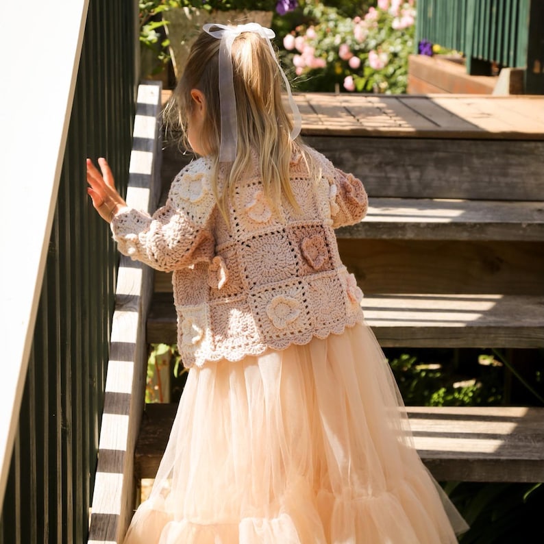 Kids Granny Cardigan Crochet Pattern